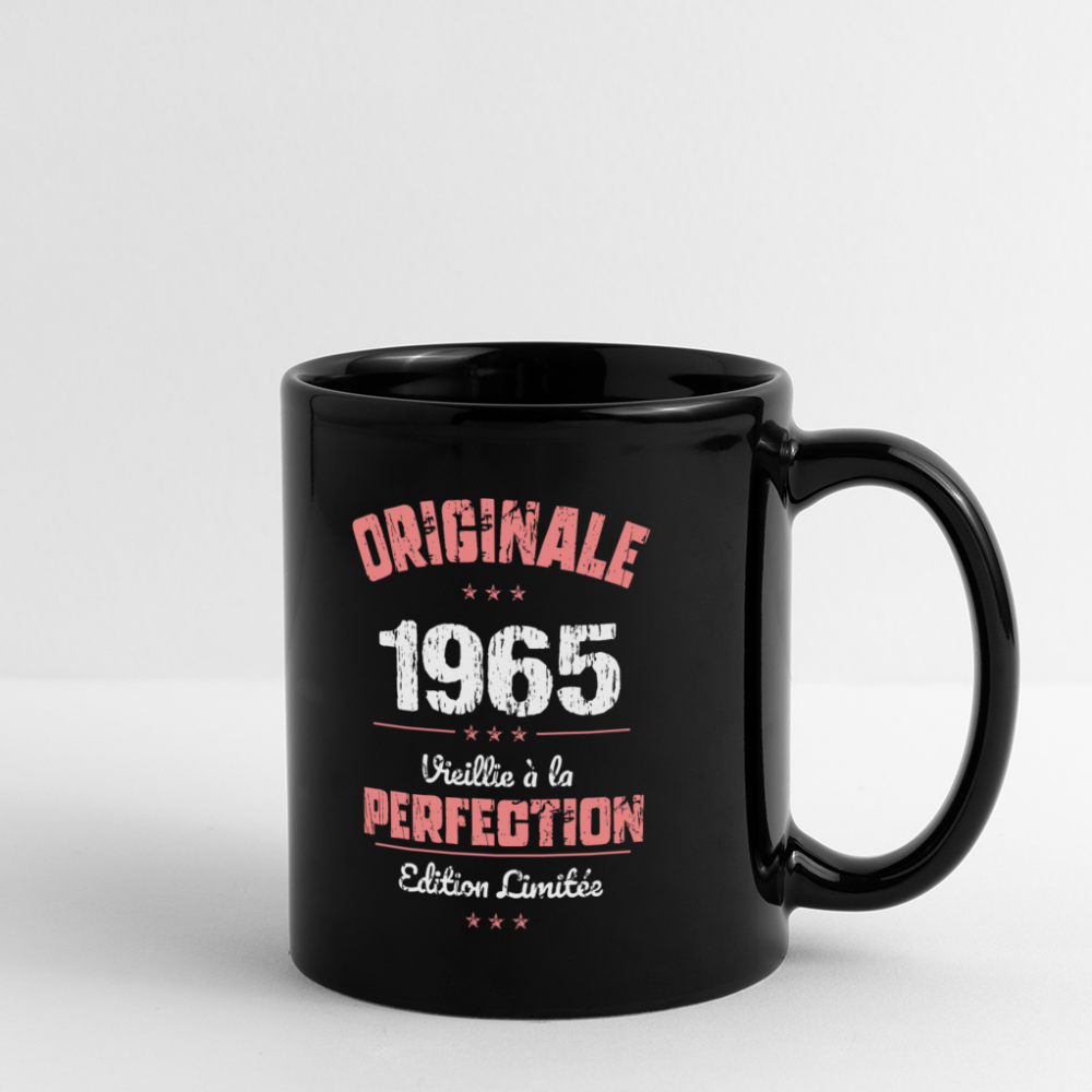 Mug uni - Anniversaire 60 Ans - Originale 1965 - noir