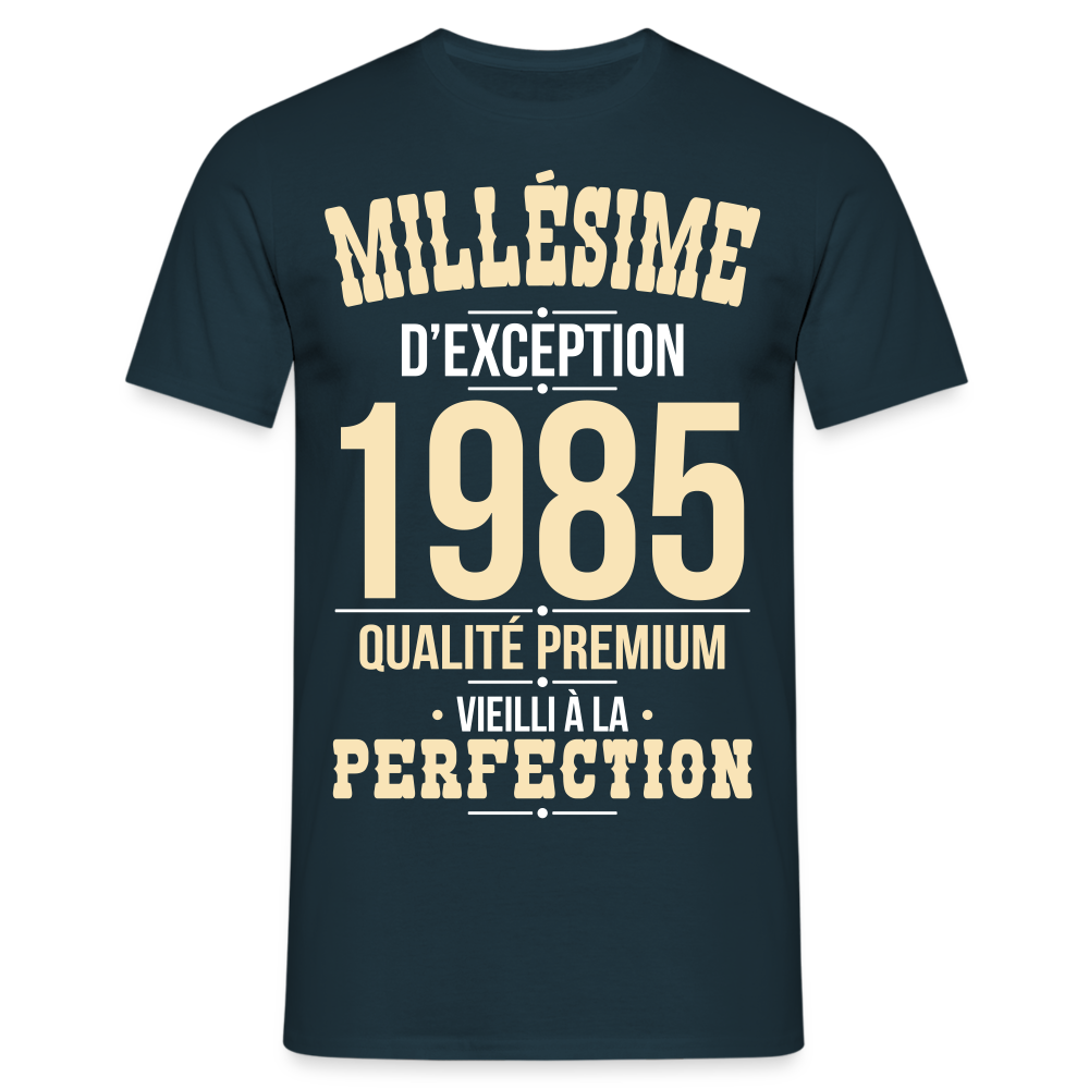 T-shirt Homme - Anniversaire 40 Ans - Millésime 1985 - marine