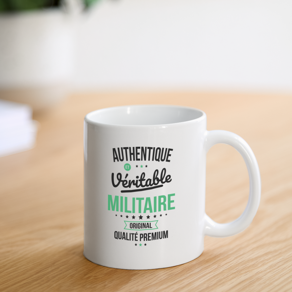 Mug blanc - Authentique et véritable Militaire - blanc