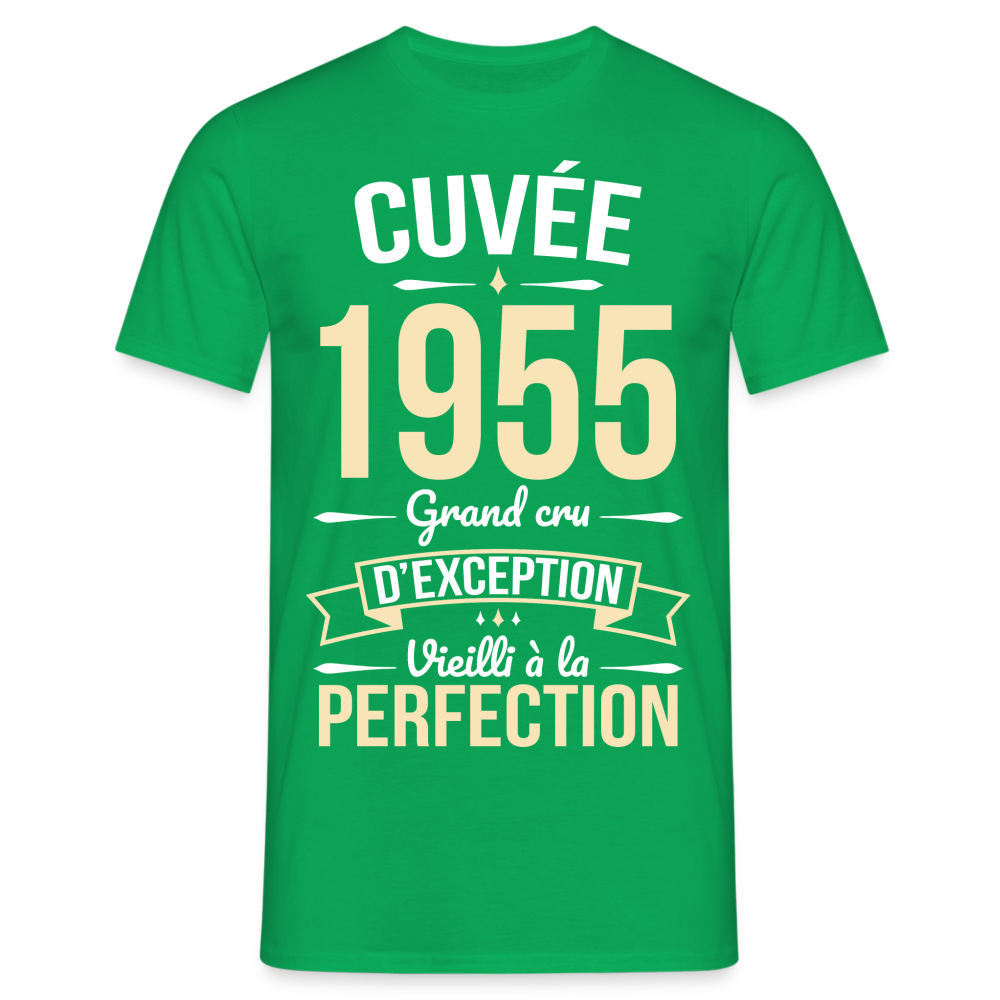 T-shirt Homme - Anniversaire 70 Ans - Cuvée 1955 - vert