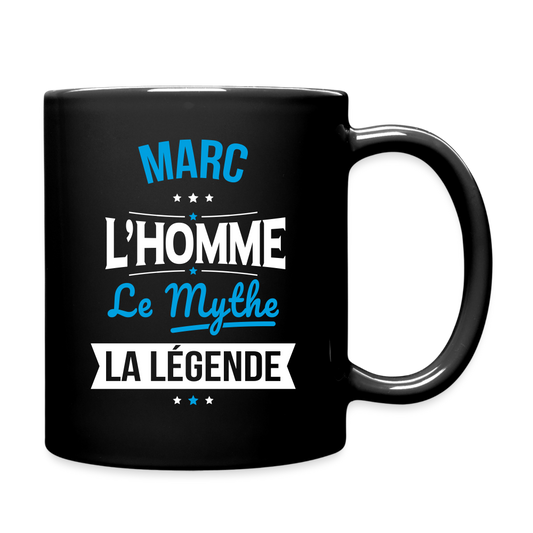 Mug uni - Marc - l'Homme - le Mythe - la Légende - noir