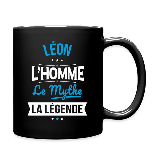 Mug uni - Léon - l'Homme - le Mythe - la Légende - noir