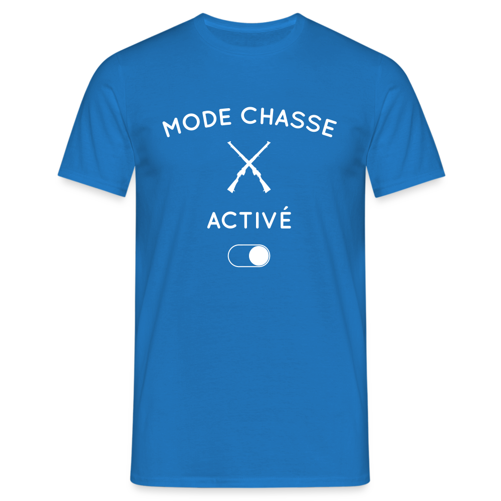 T-shirt Homme - Mode chasse activé - bleu royal