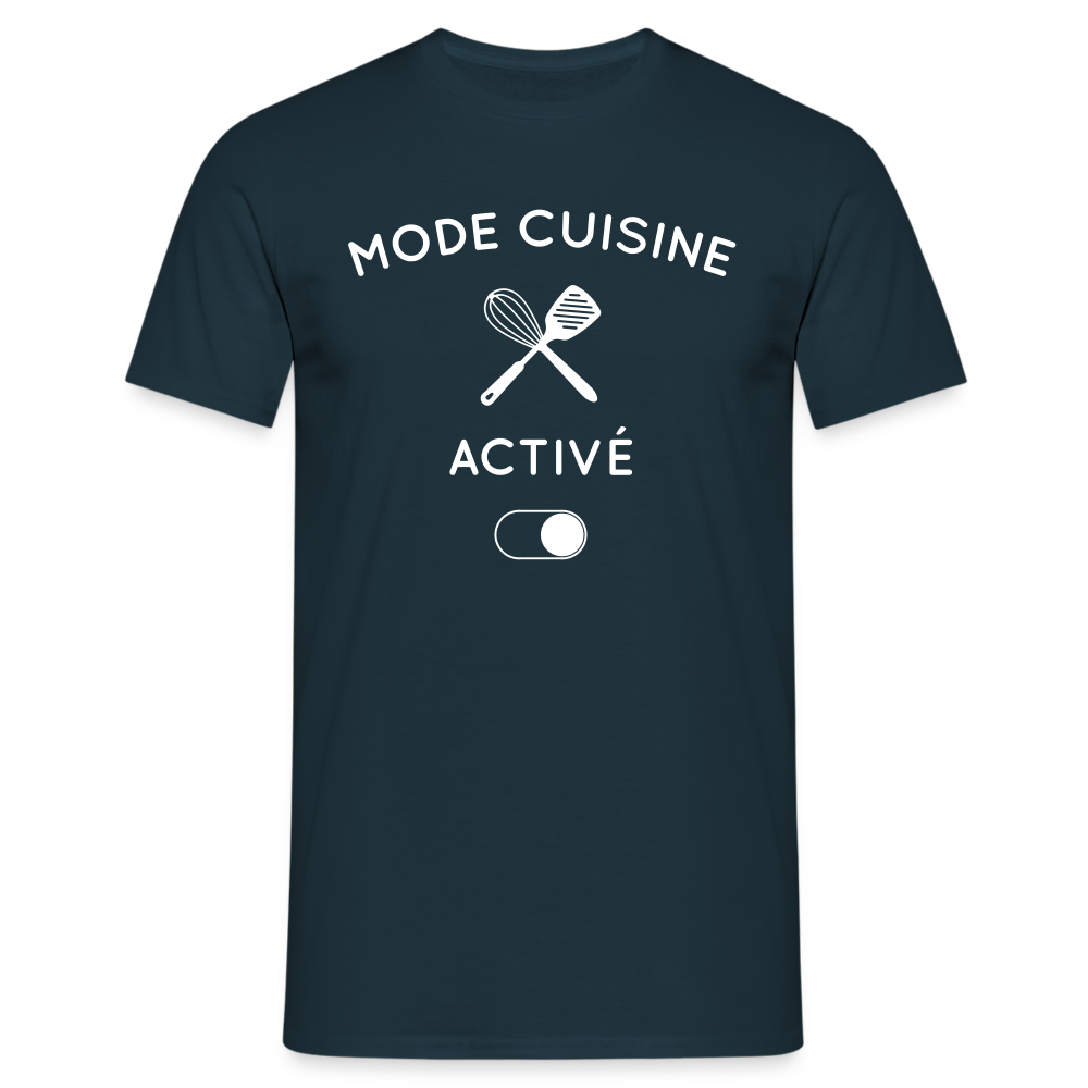 T-shirt Homme - Mode cuisine activé - marine