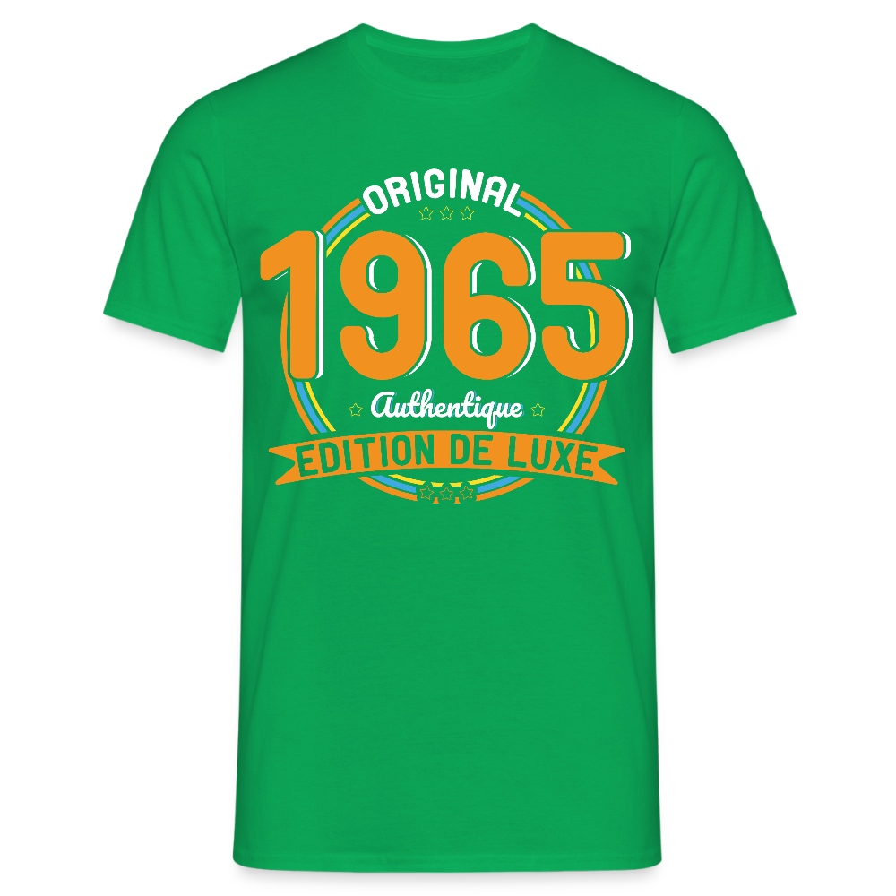 T-shirt Homme - Anniversaire 60 Ans - Original 1965 Authentique - vert