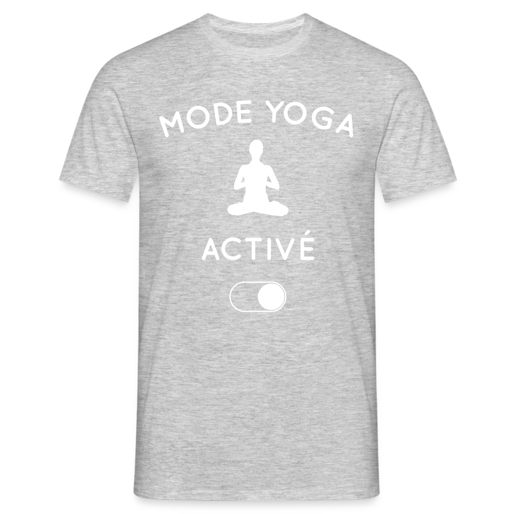 T-shirt Homme - Mode yoga activé - gris chiné