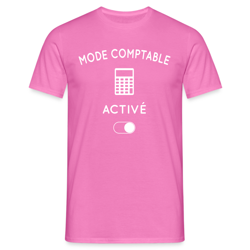 T-shirt Homme - Mode comptable activé - rose