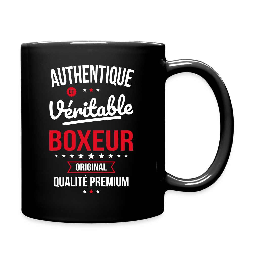 Mug uni - Authentique et véritable Boxeur - noir