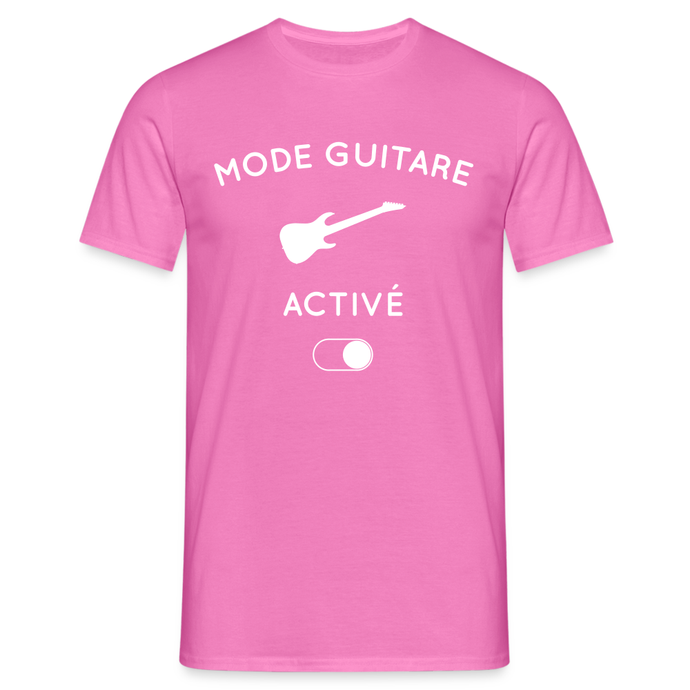 T-shirt Homme - Mode guitare activé - rose