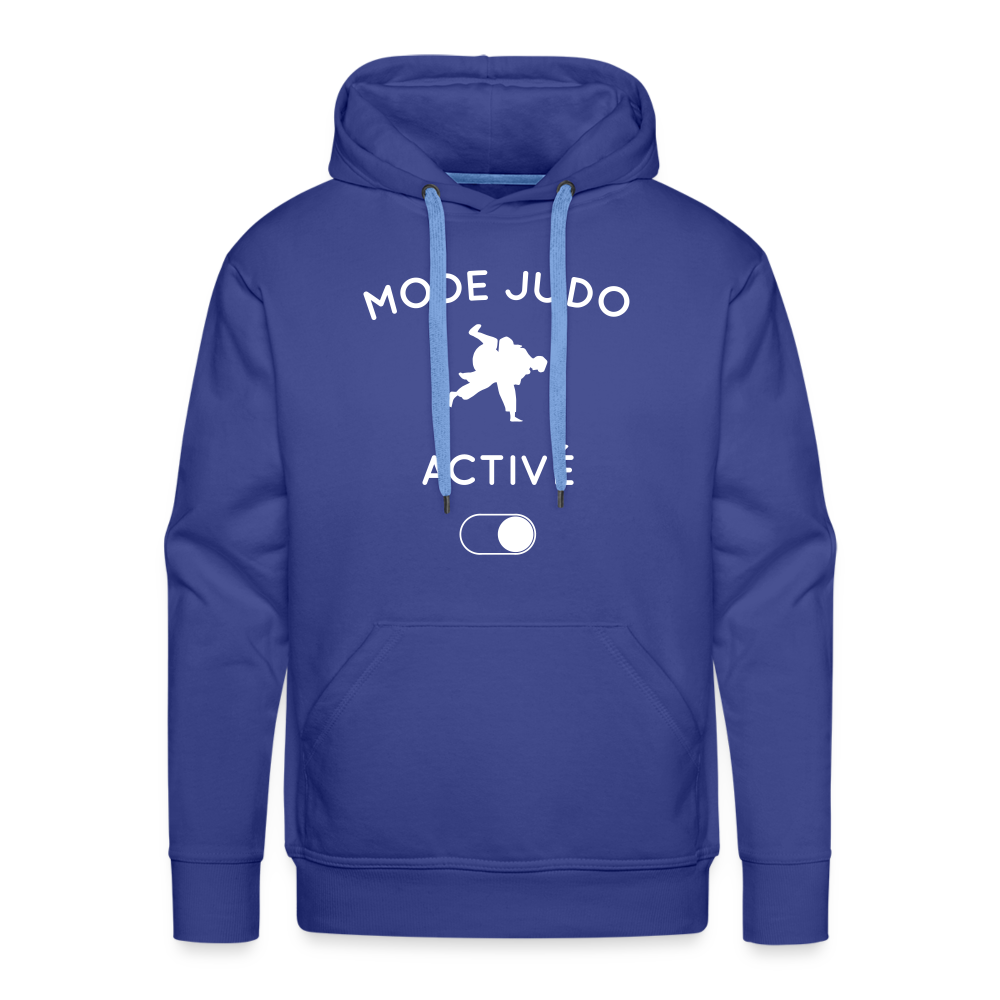 Sweat à capuche Premium Homme - Mode judo activé - bleu royal