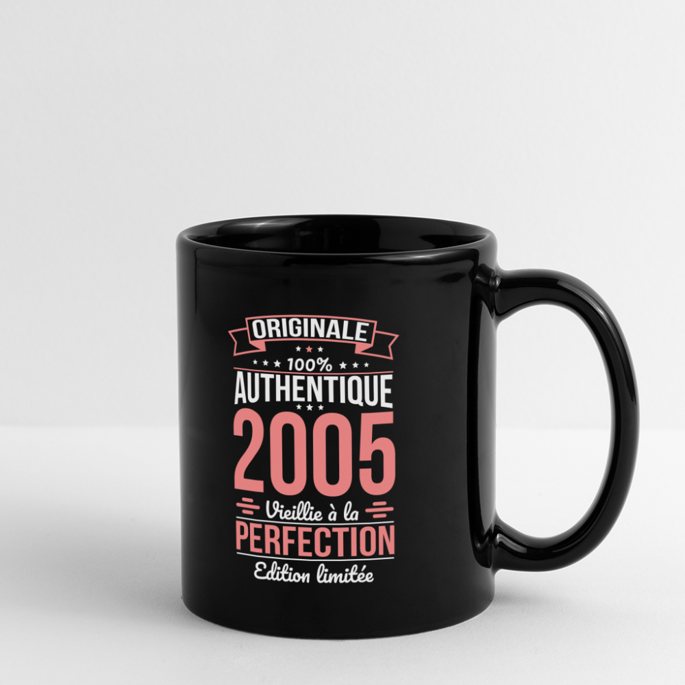 Mug uni - Anniversaire 20 Ans - Originale 2005 - noir