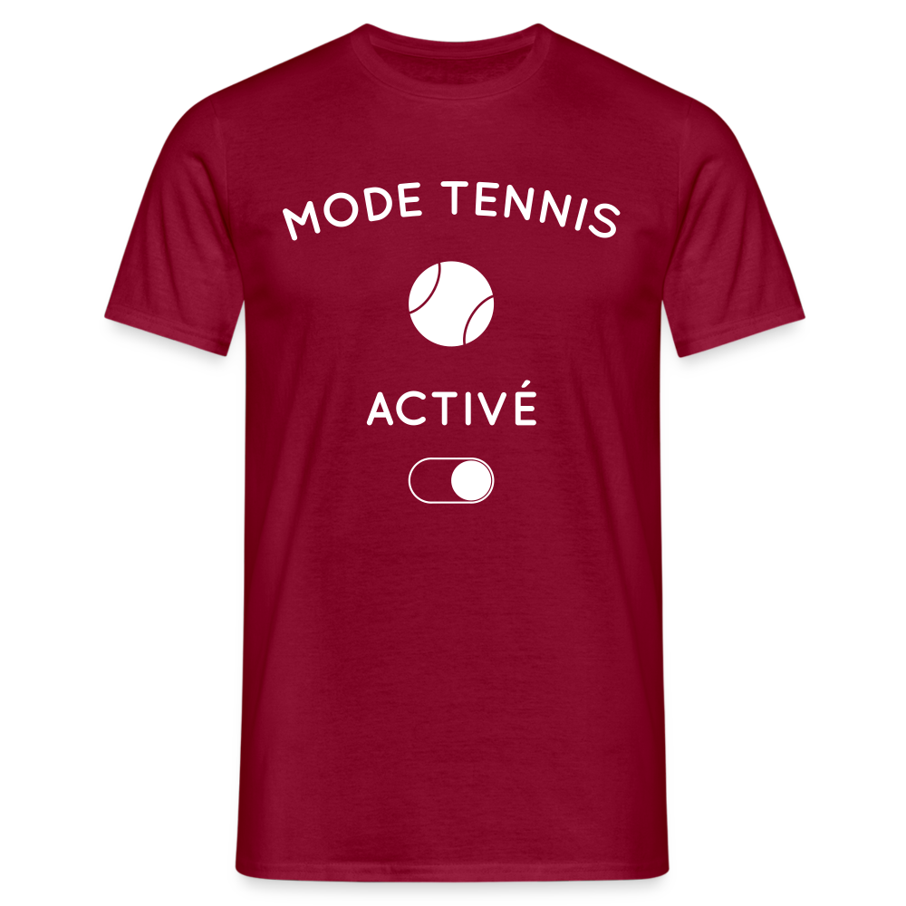 T-shirt Homme - Mode tennis activé - rouge brique