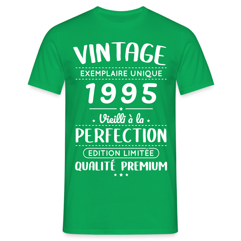 T-shirt Homme - Anniversaire 30 Ans - Vintage 1995 - vert