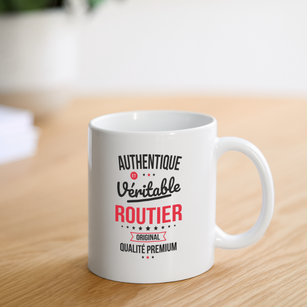 Mug blanc - Authentique et véritable Routier - blanc