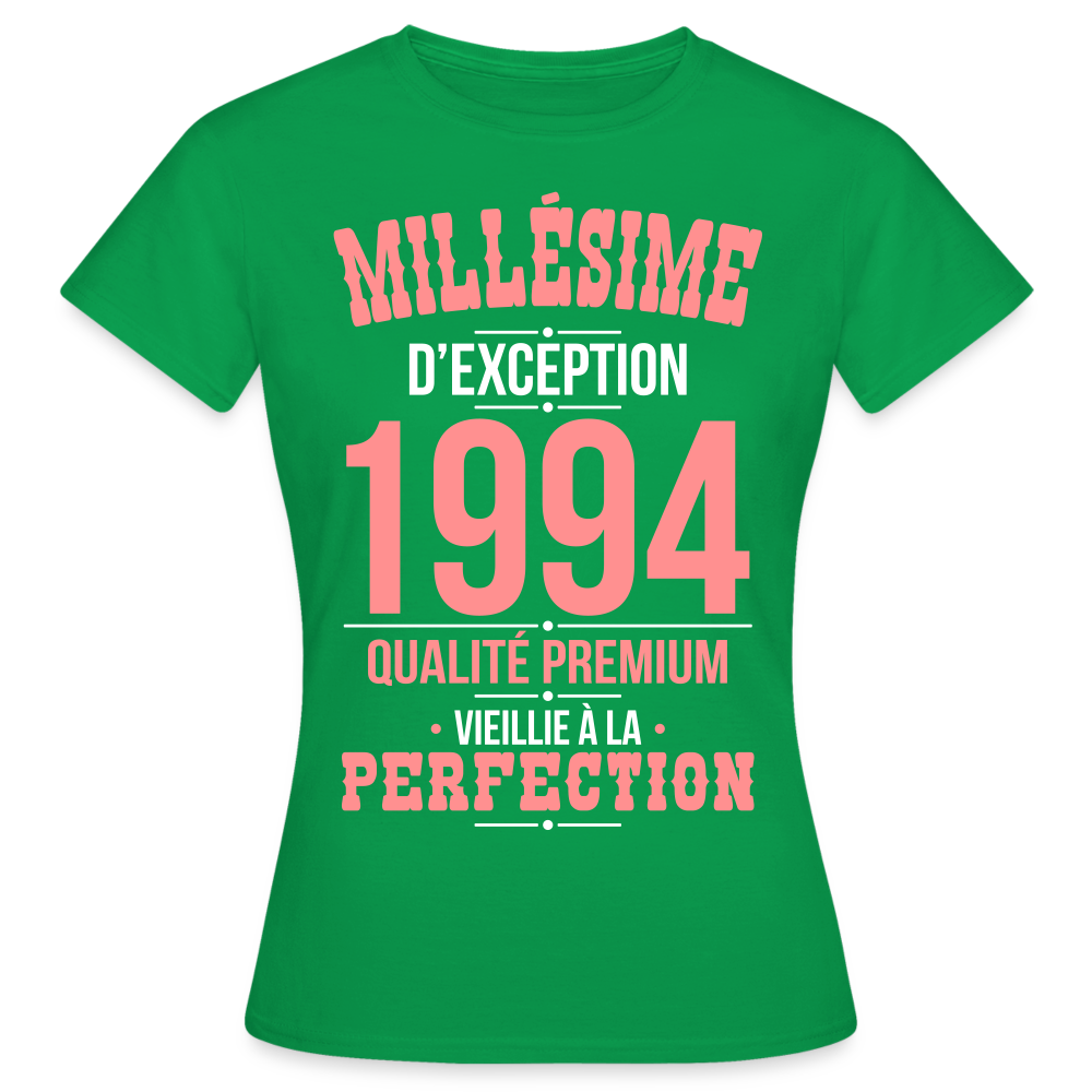 T-shirt Femme - Anniversaire 31 Ans - Millésime 1994 - vert