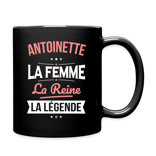 Mug uni - Antoinette - la Femme - la Reine - la Légende - noir