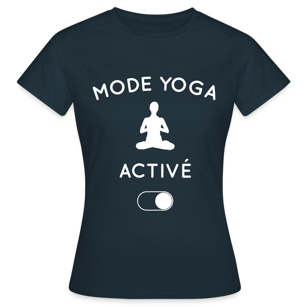 T-shirt Femme - Mode yoga activé - marine