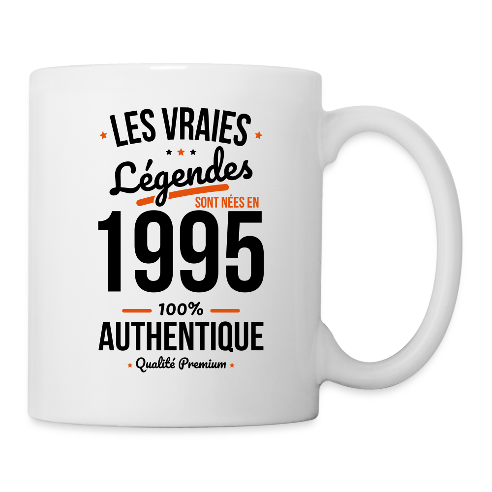 Mug blanc - Anniversaire 30 Ans - Les vraies Légendes sont nées en 1995 - blanc