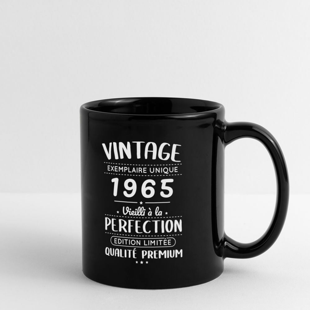 Mug uni - Anniversaire 60 Ans - Vintage 1965 - noir