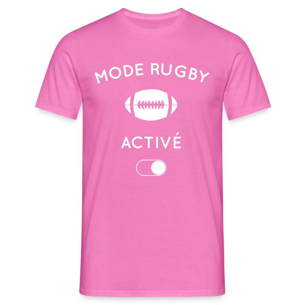 T-shirt Homme - Mode rugby activé - rose