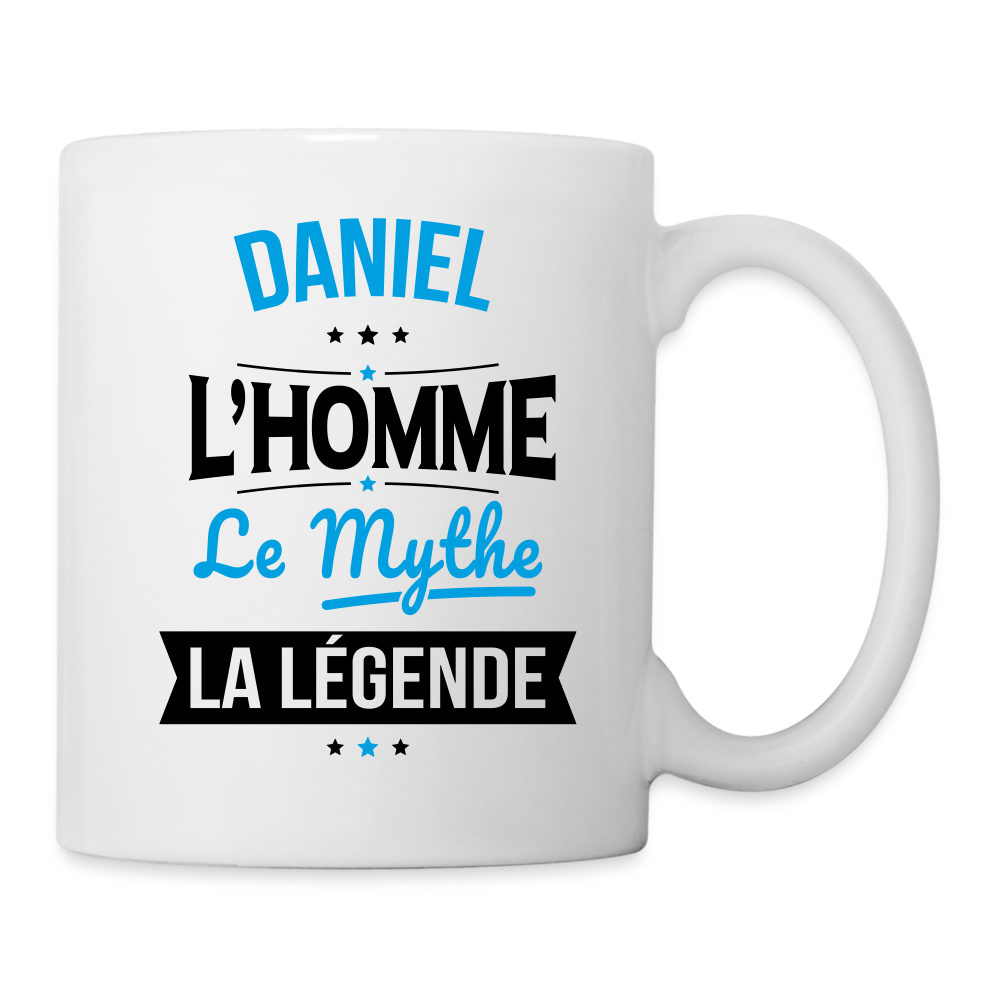 Mug blanc - Daniel - l'Homme - le Mythe - la Légende - blanc