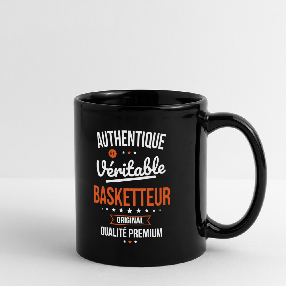 Mug uni - Authentique et véritable Basketteur - noir