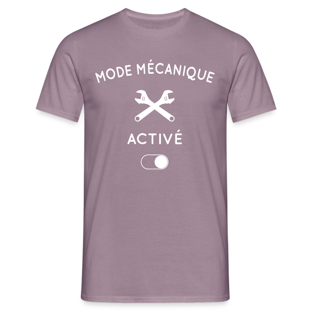 T-shirt Homme - Mode mécanique activé - mauve gris 