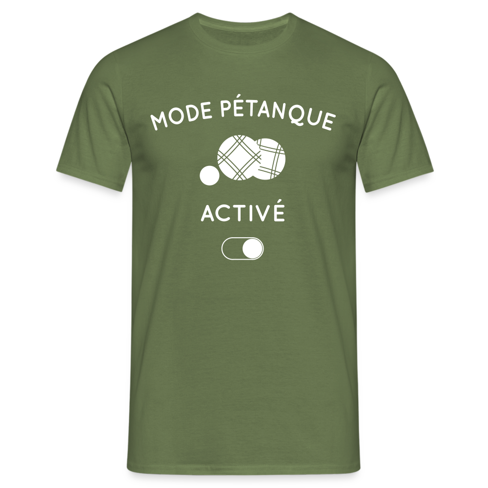 T-shirt Homme - Mode pétanque activé - vert militaire