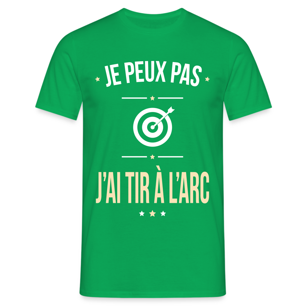 T-shirt Homme - Je peux pas j'ai tir à l'arc - vert