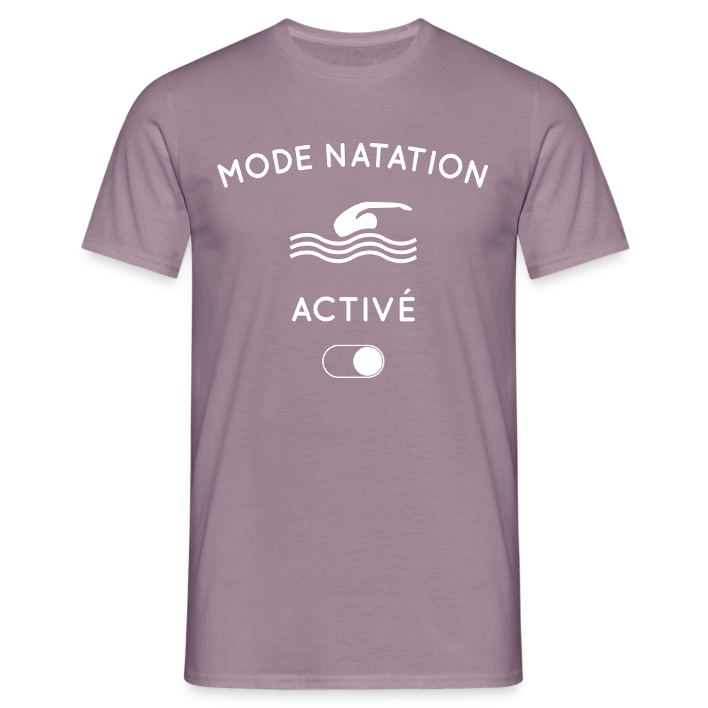 T-shirt Homme - Mode natation activé - mauve gris 