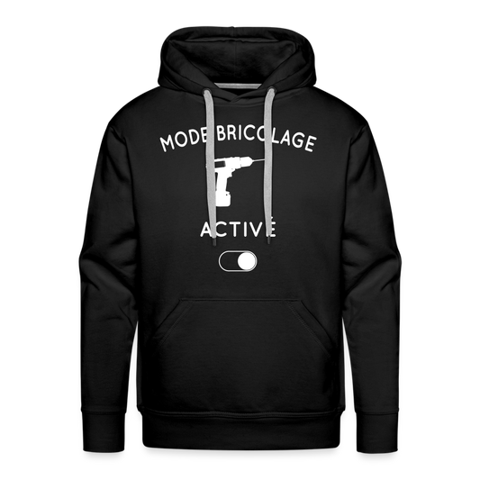 Sweat à capuche Premium Homme - Mode bricolage activé - noir