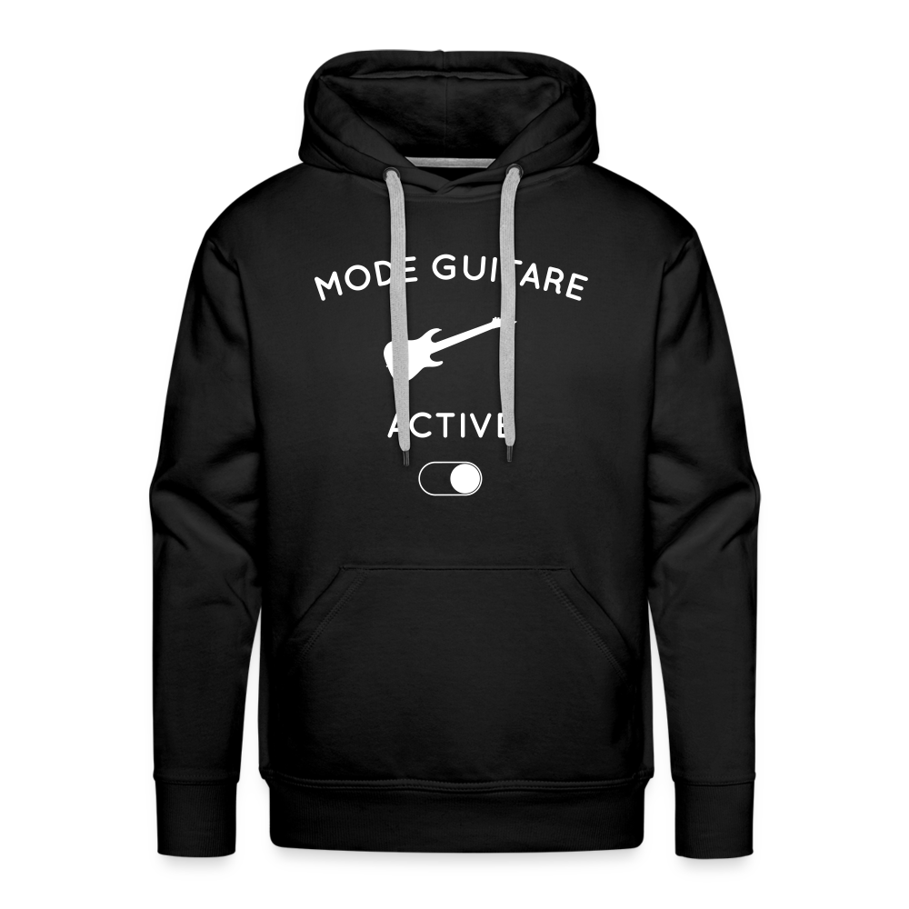 Sweat à capuche Premium Homme - Mode guitare activé - noir