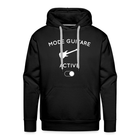 Sweat à capuche Premium Homme - Mode guitare activé - noir