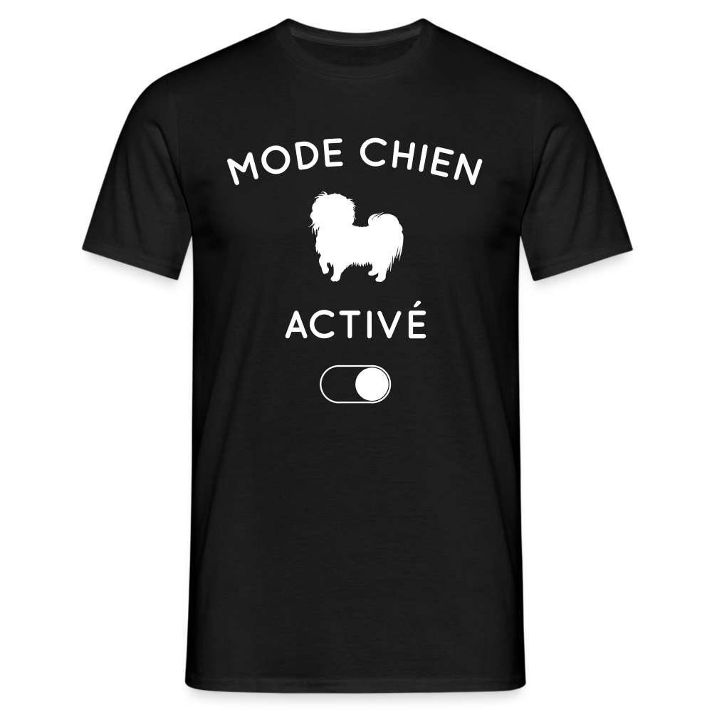 T-shirt Homme - Mode chien activé - noir