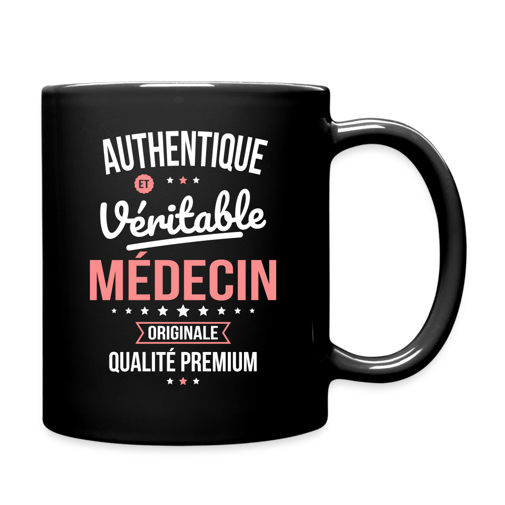 Mug uni - Authentique et véritable Médecin - noir