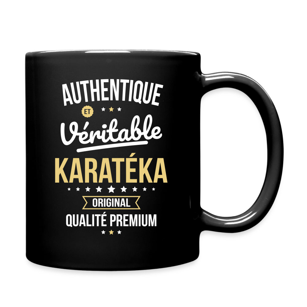 Mug uni - Authentique et véritable Karatéka - noir