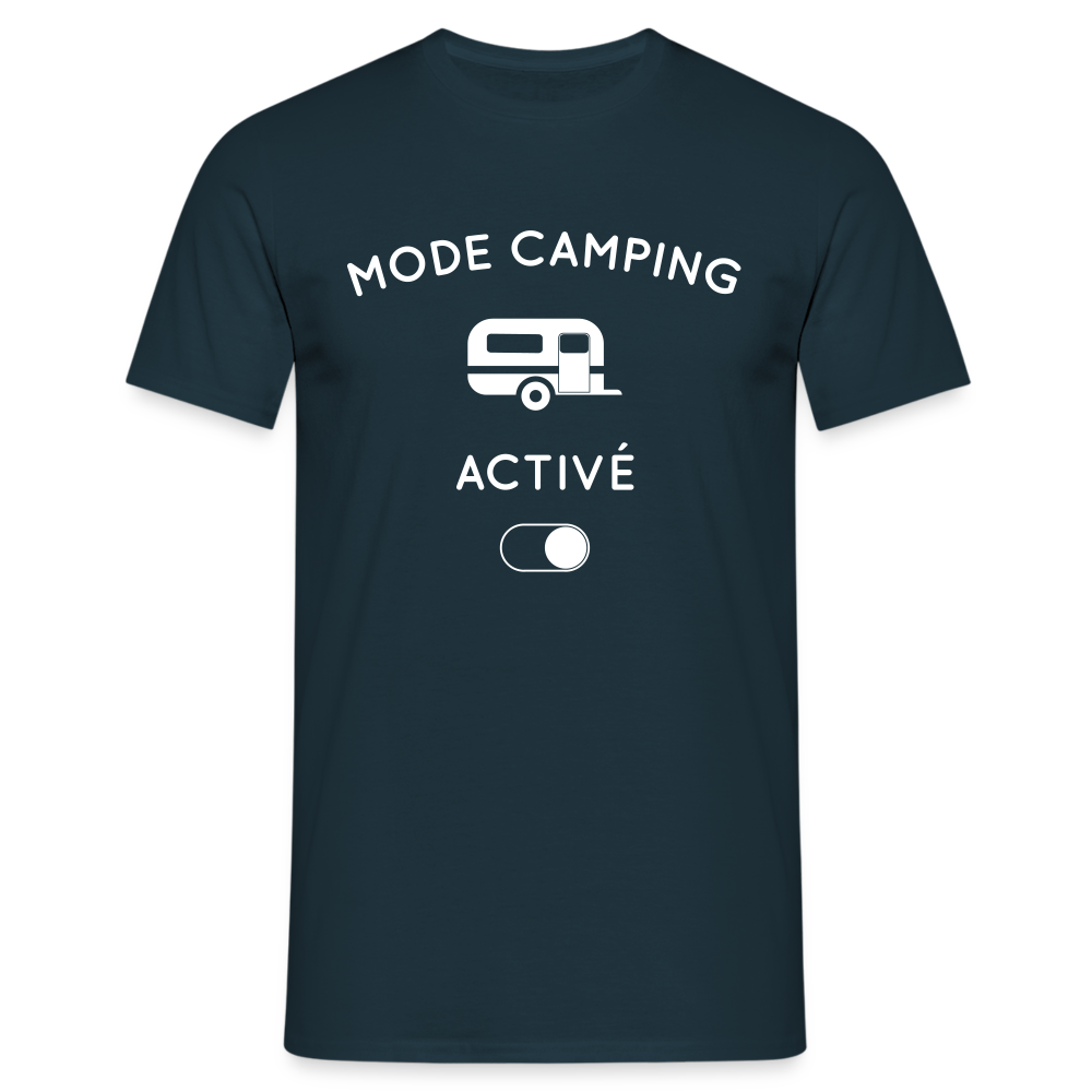 T-shirt Homme - Mode camping activé - marine