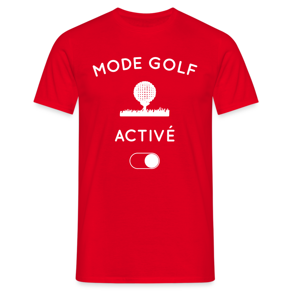 T-shirt Homme - Mode golf activé - rouge