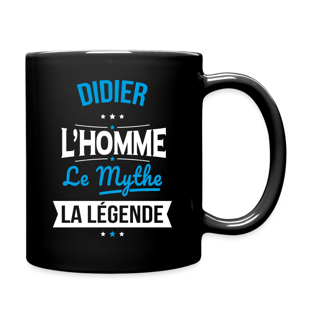 Mug uni - Didier - l'Homme - le Mythe - la Légende - noir