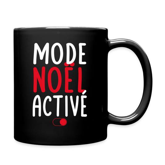 Mug uni - Mode Noël activé - noir