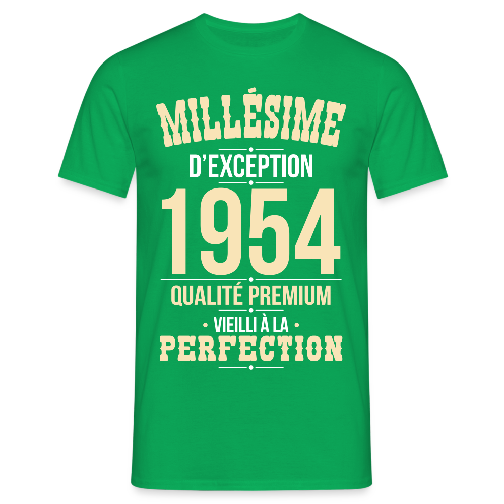 T-shirt Homme - Anniversaire 71 Ans - Millésime 1954 - vert