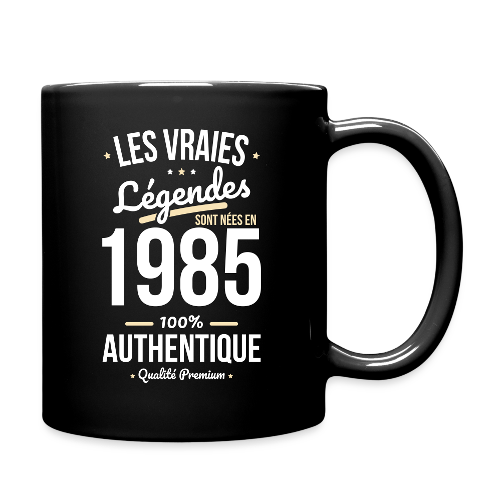 Mug uni - Anniversaire 40 Ans - Les vraies Légendes sont nées en 1985 - noir