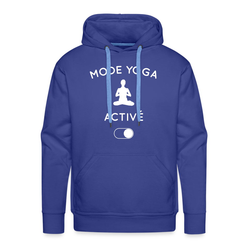 Sweat à capuche Premium Homme - Mode yoga activé - bleu royal