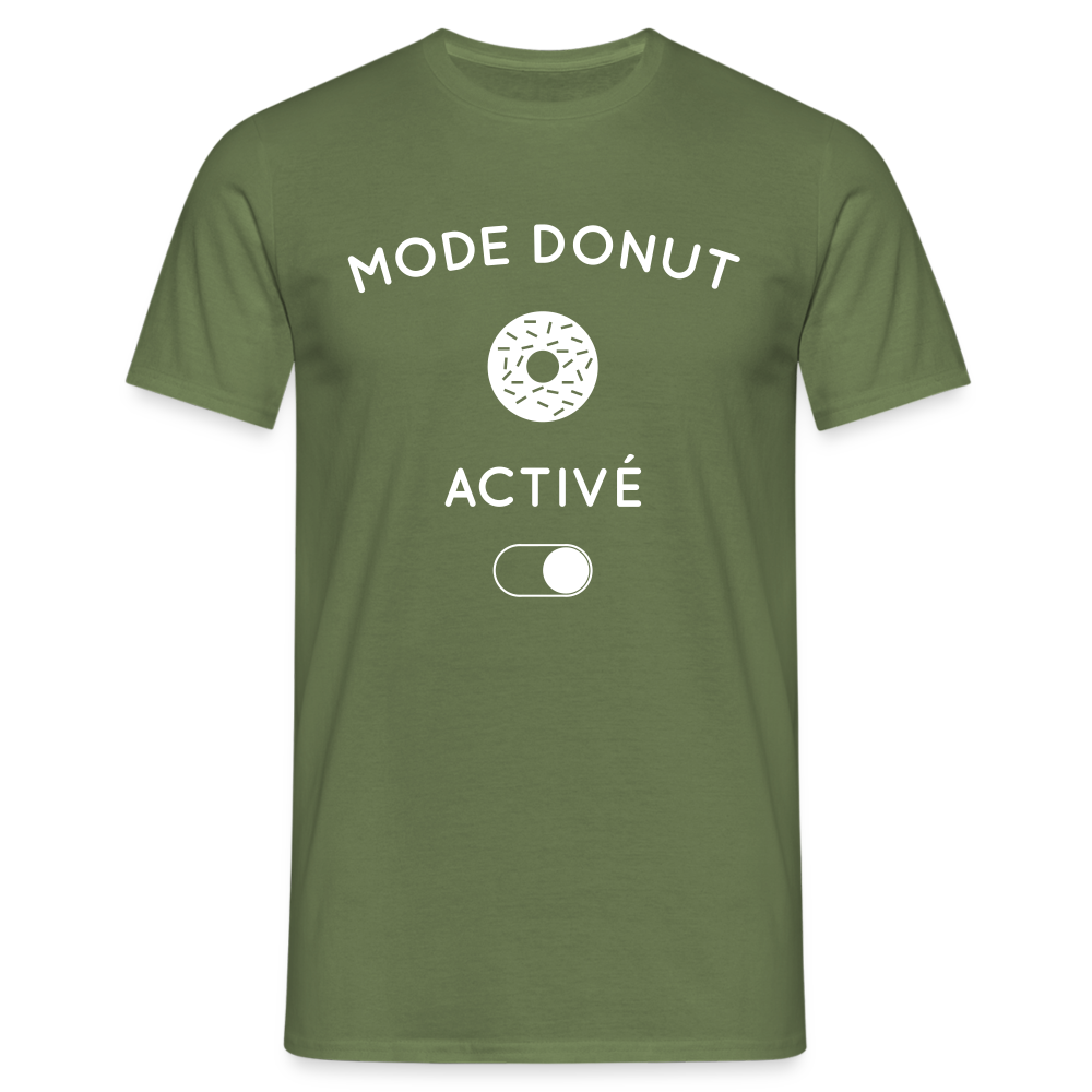 T-shirt Homme - Mode donut activé - vert militaire