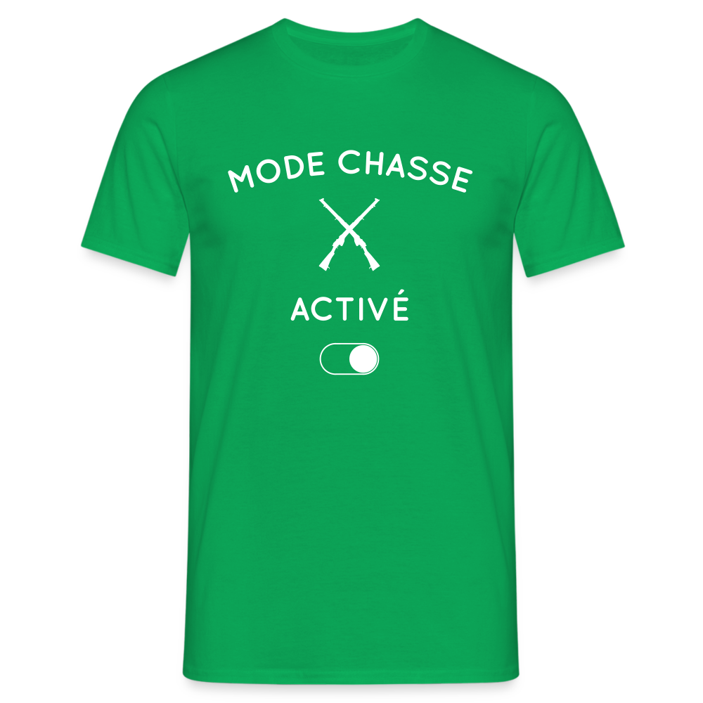 T-shirt Homme - Mode chasse activé - vert