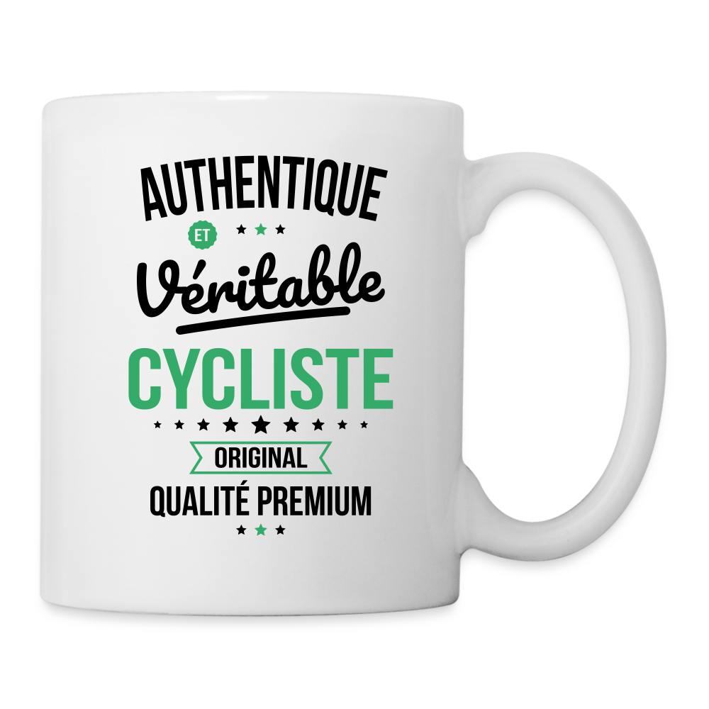 Mug blanc - Authentique et véritable Cycliste - blanc