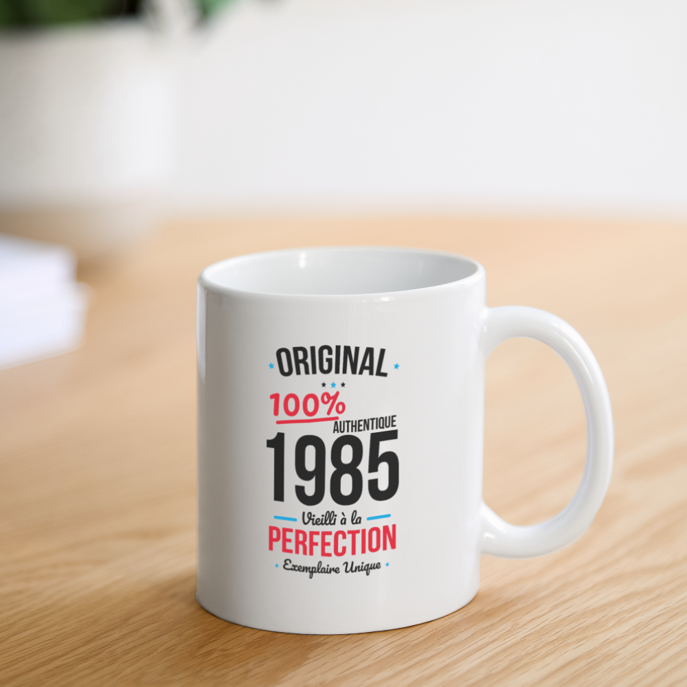 Mug blanc - Anniversaire 40 Ans - Original 1985 - blanc