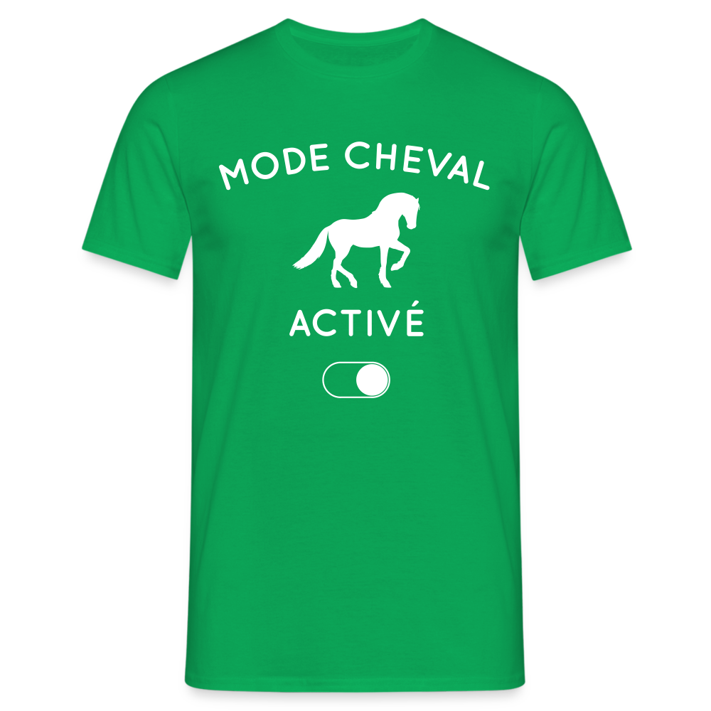 T-shirt Homme - Mode cheval activé - vert