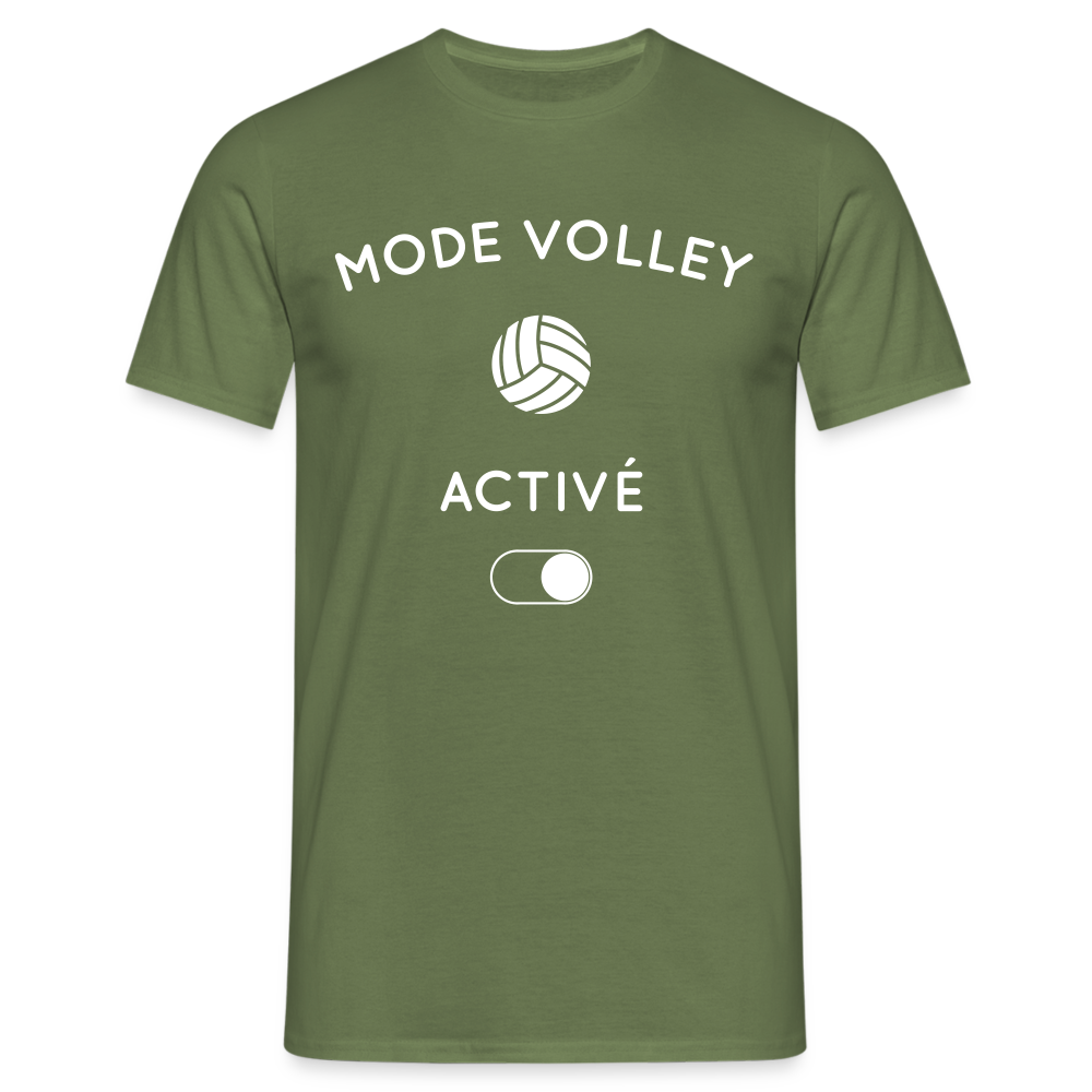 T-shirt Homme - Mode volley activé - vert militaire