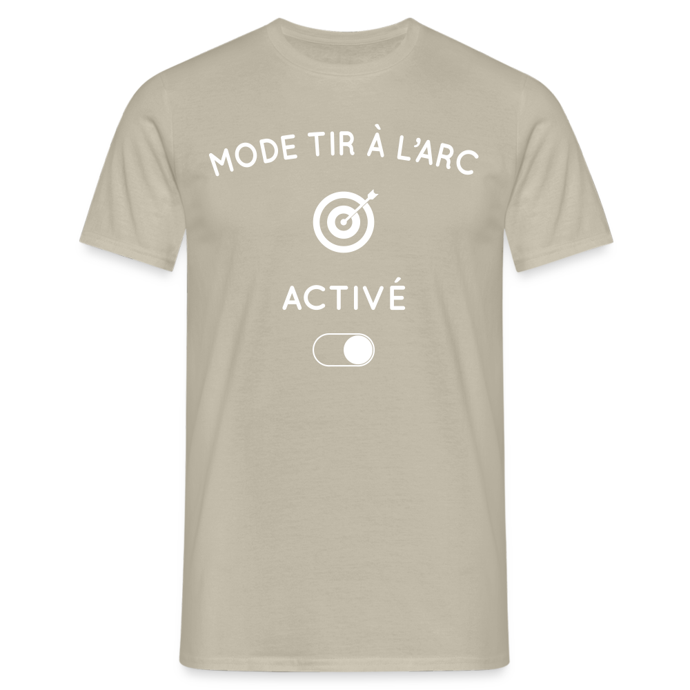 T-shirt Homme - Mode tir à l'arc activé - beige sable